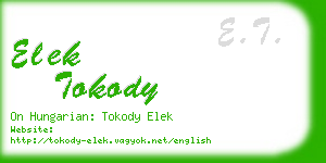 elek tokody business card